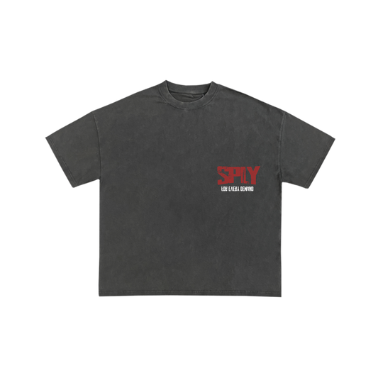 ESSENTIAL TEE - WASHED BLACK